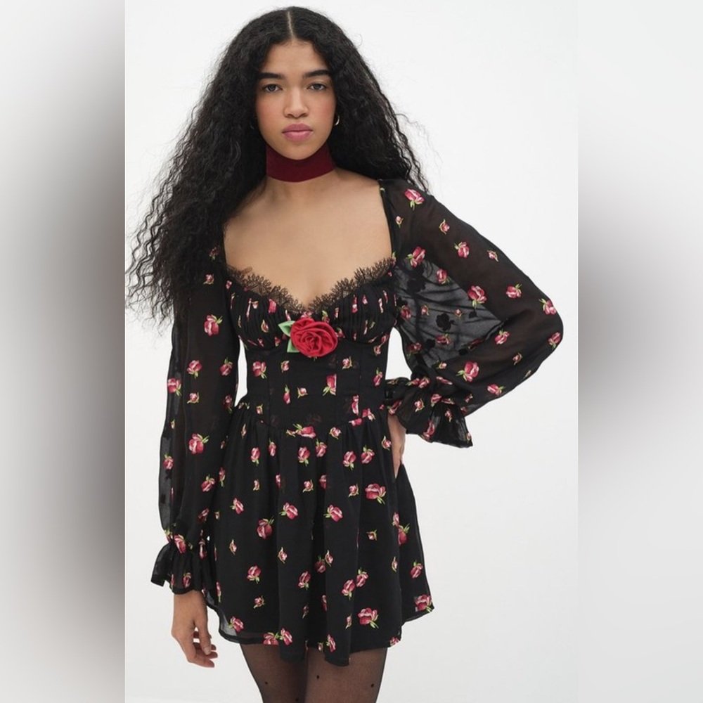 For Love And Lemons Wren Mini Dress Size M
